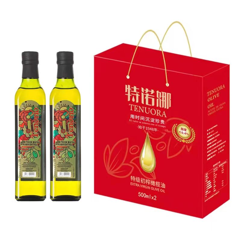 特诺娜特级初榨橄榄油500ml*2礼盒