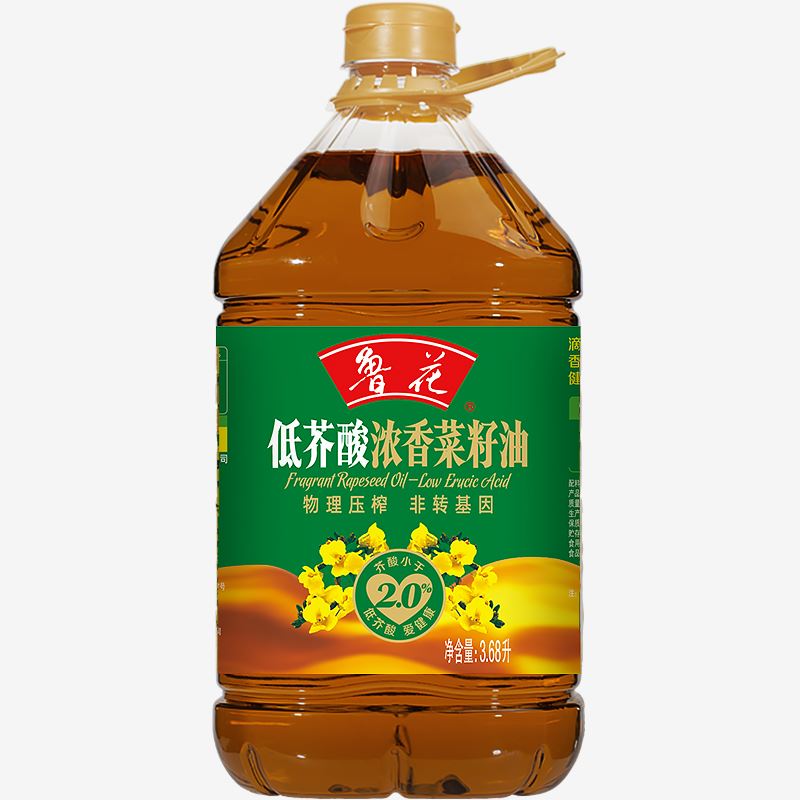 鲁花｜低芥酸浓香菜籽油3.68L