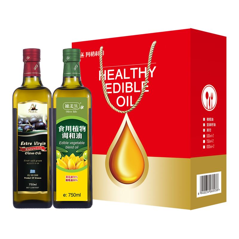 科羅尼克橄欖油加橄葵調和油750ml禮盒