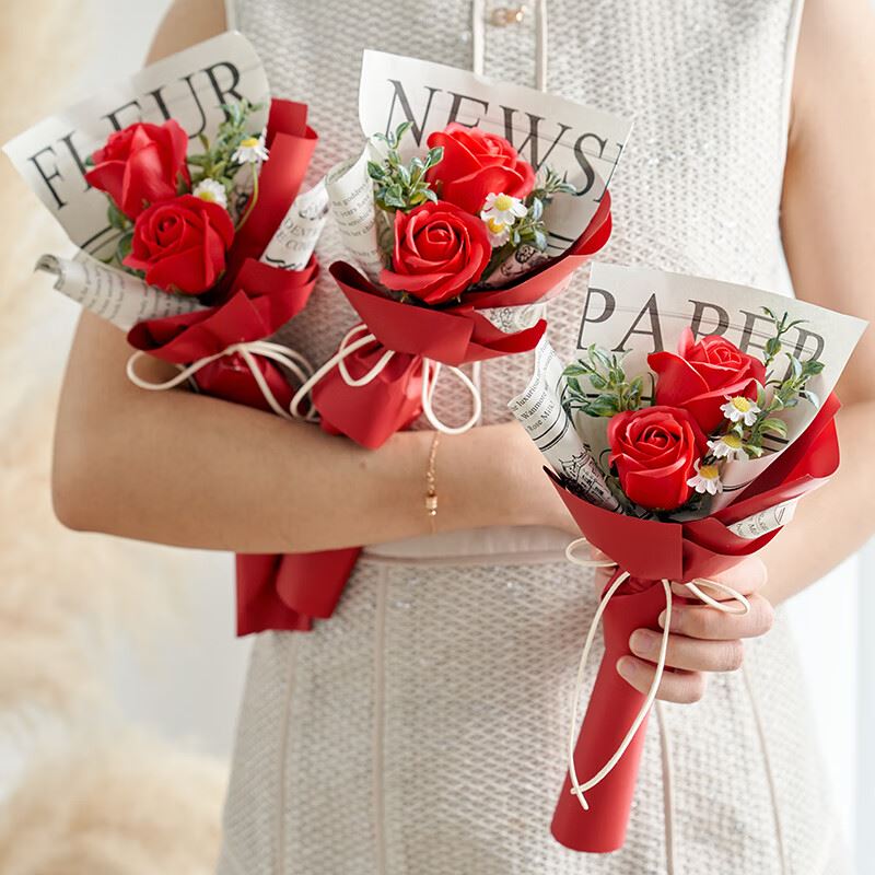 護士節伴手禮送女性員工客戶玫瑰花小花束