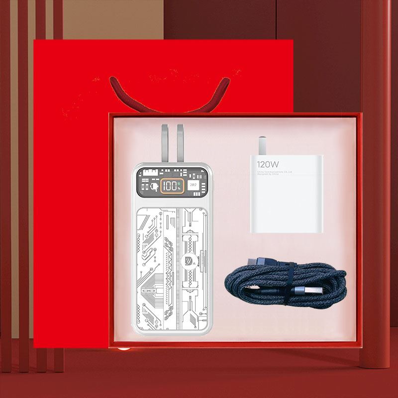 黛悅龍年開門紅超級快充禮盒DY-LN01充電寶數據線快充頭