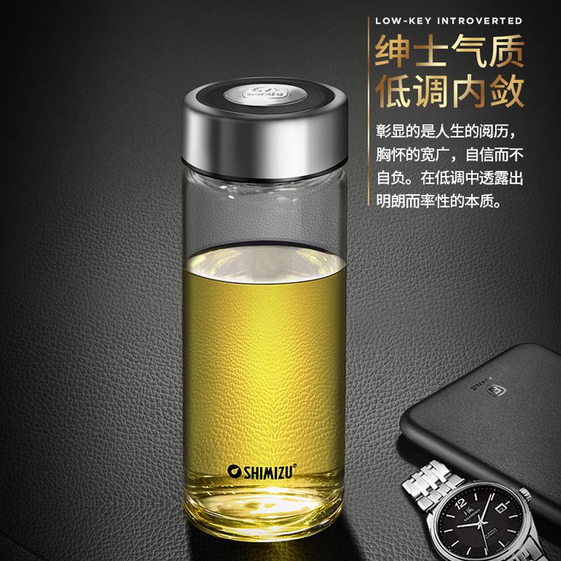 清水（SHIMIZU）高硼硅单层玻璃杯8011-045