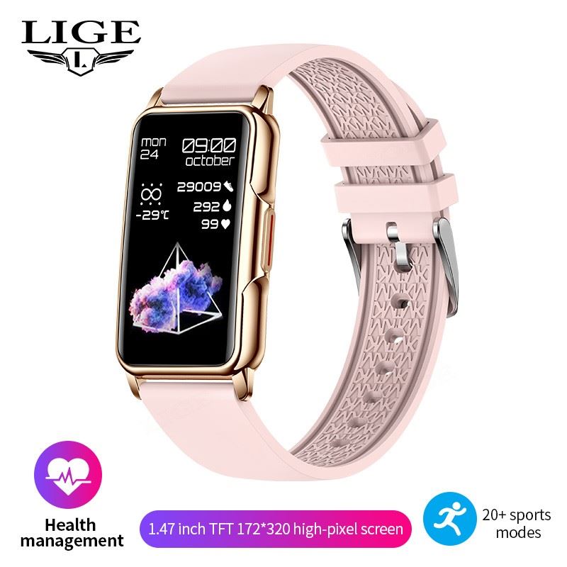 LIGE高分全触健康运动智能手表BW0451