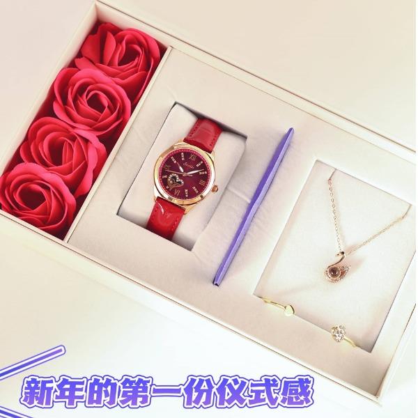 新春礼盒浪漫镂空韵味时尚手表ST6699