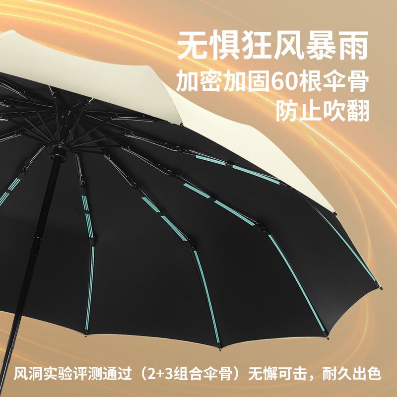 美立方60骨米7全自动抗风折叠雨伞
