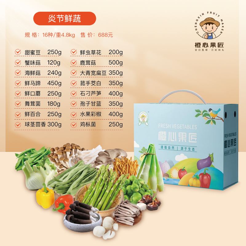 端午蔬菜礼盒炎节鲜蔬4.8kg