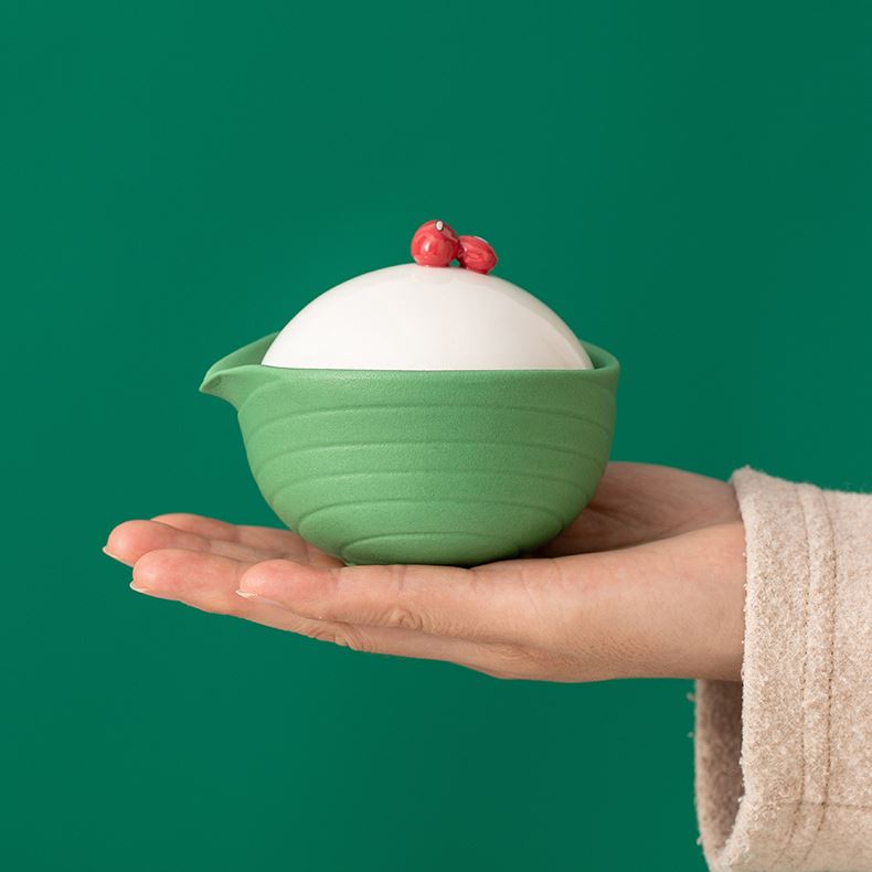 拂器端午节礼品红豆陶瓷旅行茶具