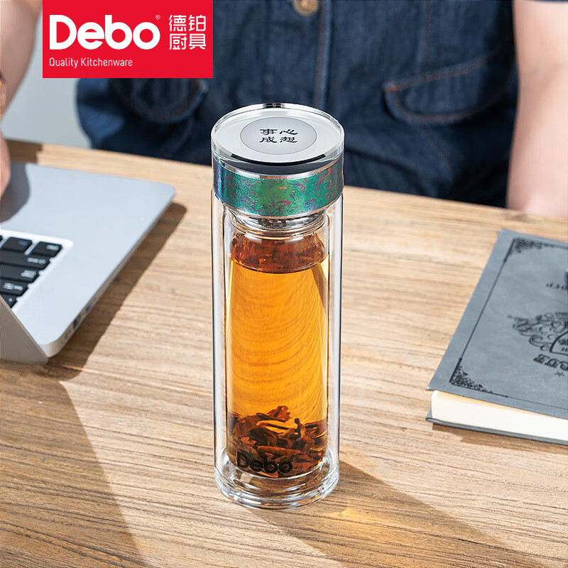 Debo金斯利温显玻璃钛杯DEP-DS408