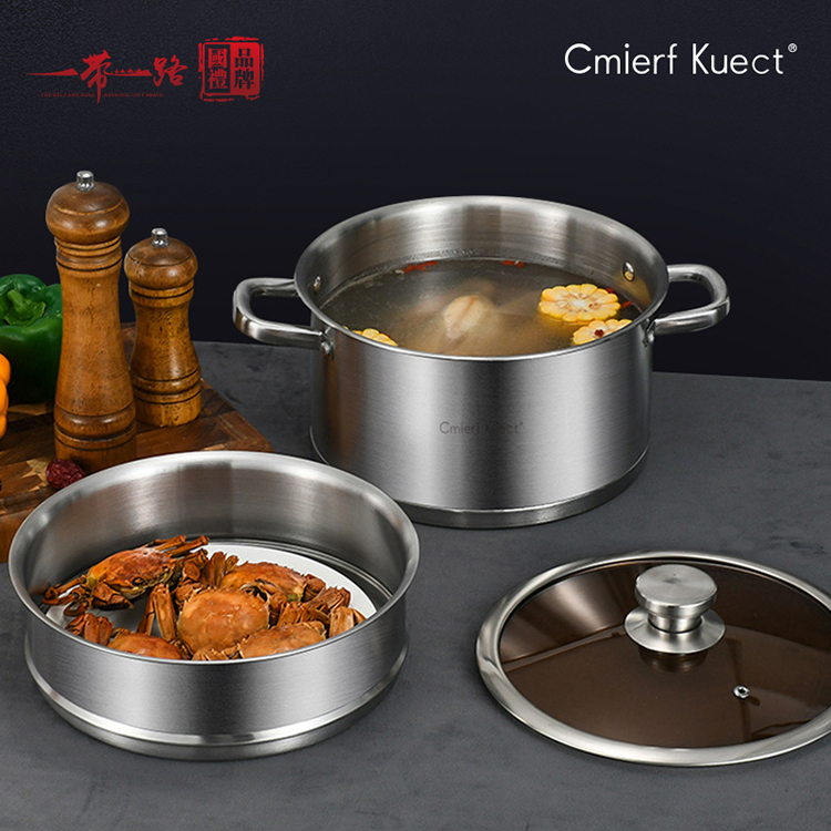 CmierfKuect兩用湯蒸一體鍋G1012