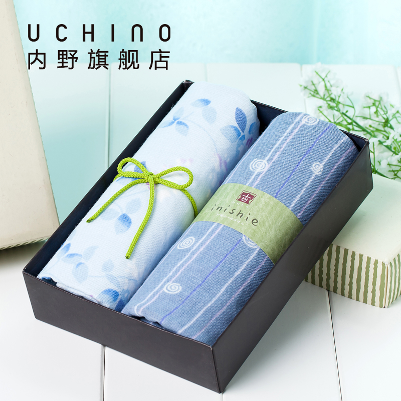 uchino内野和风古系列纱布面巾礼盒