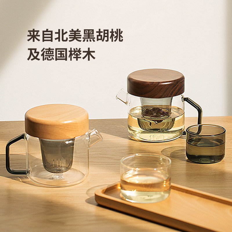 木笙玩物创意家用玻璃茶壶简约现代