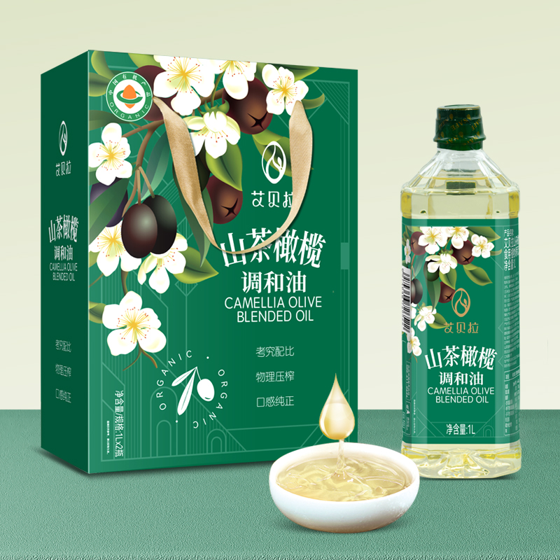 艾貝拉山茶橄欖調(diào)和油禮盒1L*2