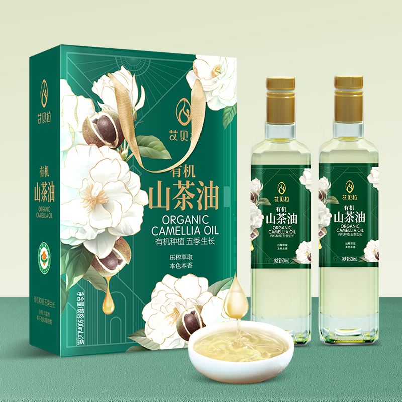 艾貝拉有機(jī)山茶油禮盒500ml*2