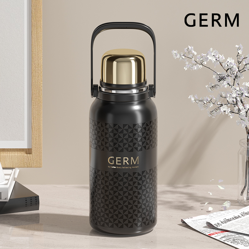 格沵（germ）格沵黑曜悅動保溫杯曜石黑1200ml